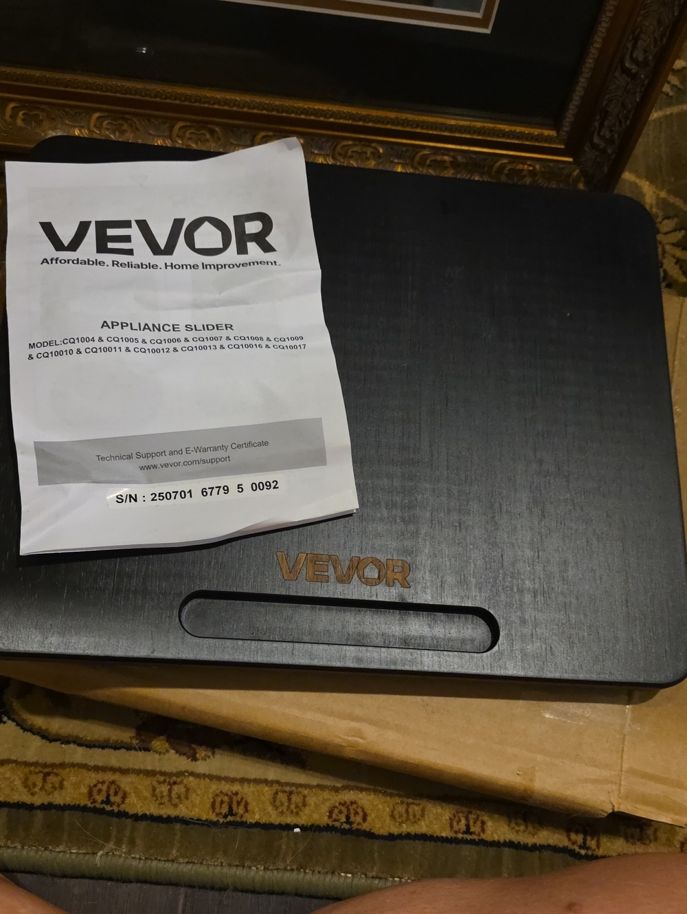 NWT NIB VEVOR Appliance Slider in Black
